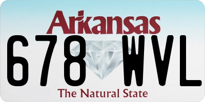 AR license plate 678WVL