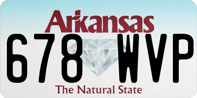 AR license plate 678WVP