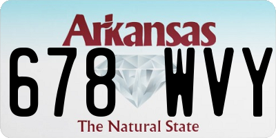 AR license plate 678WVY