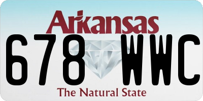 AR license plate 678WWC