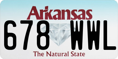 AR license plate 678WWL