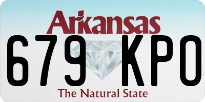 AR license plate 679KPO