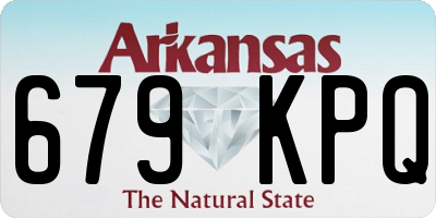 AR license plate 679KPQ