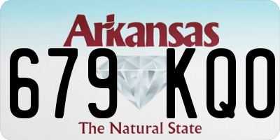 AR license plate 679KQO