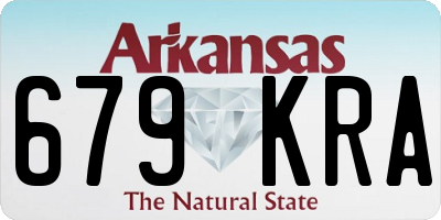 AR license plate 679KRA