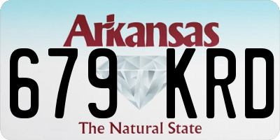 AR license plate 679KRD