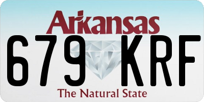 AR license plate 679KRF