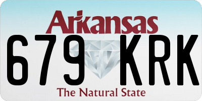 AR license plate 679KRK