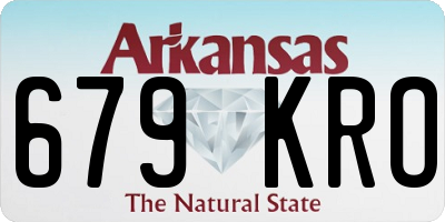 AR license plate 679KRO