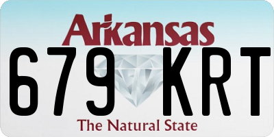 AR license plate 679KRT