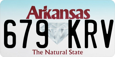 AR license plate 679KRV