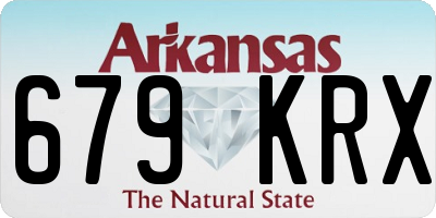 AR license plate 679KRX