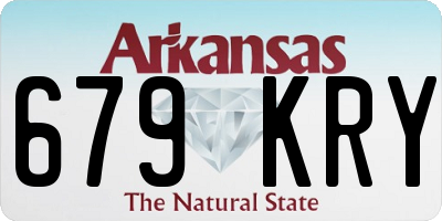 AR license plate 679KRY