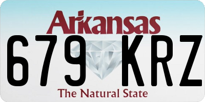 AR license plate 679KRZ