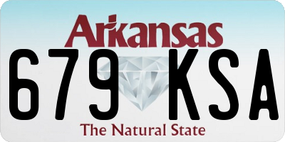 AR license plate 679KSA