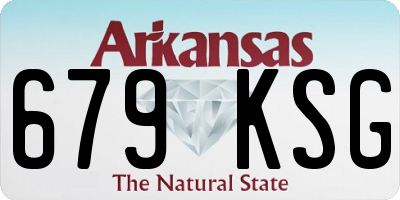 AR license plate 679KSG