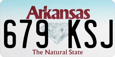 AR license plate 679KSJ