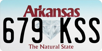 AR license plate 679KSS