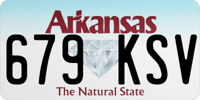 AR license plate 679KSV