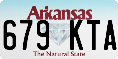 AR license plate 679KTA