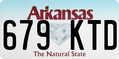 AR license plate 679KTD