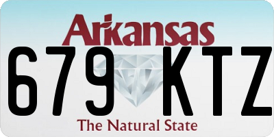 AR license plate 679KTZ
