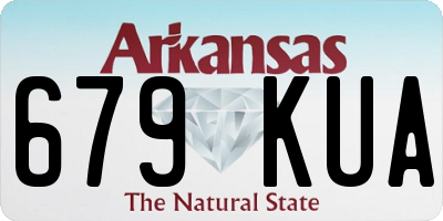 AR license plate 679KUA