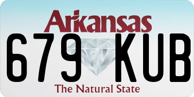 AR license plate 679KUB