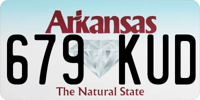 AR license plate 679KUD