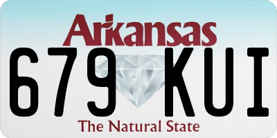 AR license plate 679KUI
