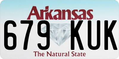 AR license plate 679KUK