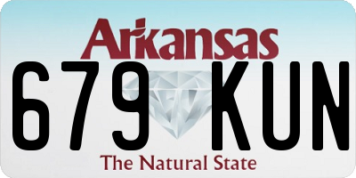 AR license plate 679KUN