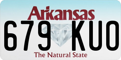AR license plate 679KUO