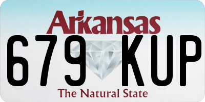 AR license plate 679KUP