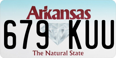 AR license plate 679KUU