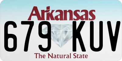 AR license plate 679KUV