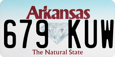 AR license plate 679KUW
