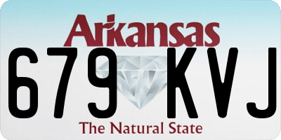AR license plate 679KVJ
