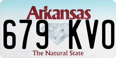 AR license plate 679KVO