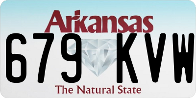 AR license plate 679KVW