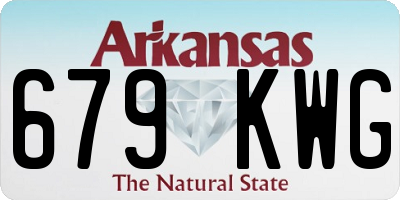 AR license plate 679KWG