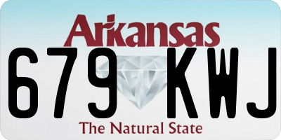 AR license plate 679KWJ
