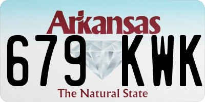 AR license plate 679KWK