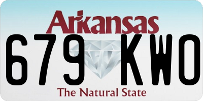 AR license plate 679KWO