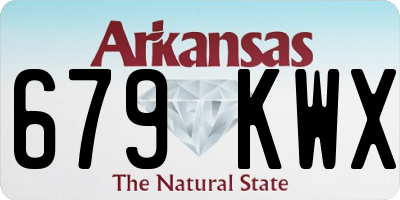 AR license plate 679KWX