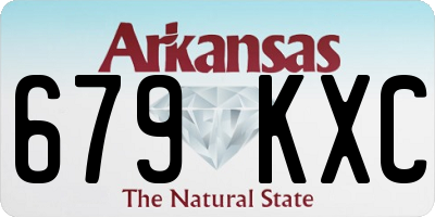 AR license plate 679KXC