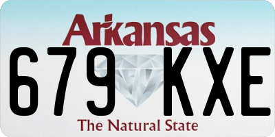 AR license plate 679KXE