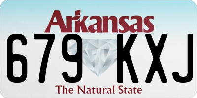 AR license plate 679KXJ