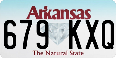 AR license plate 679KXQ