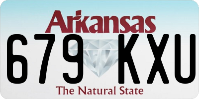 AR license plate 679KXU